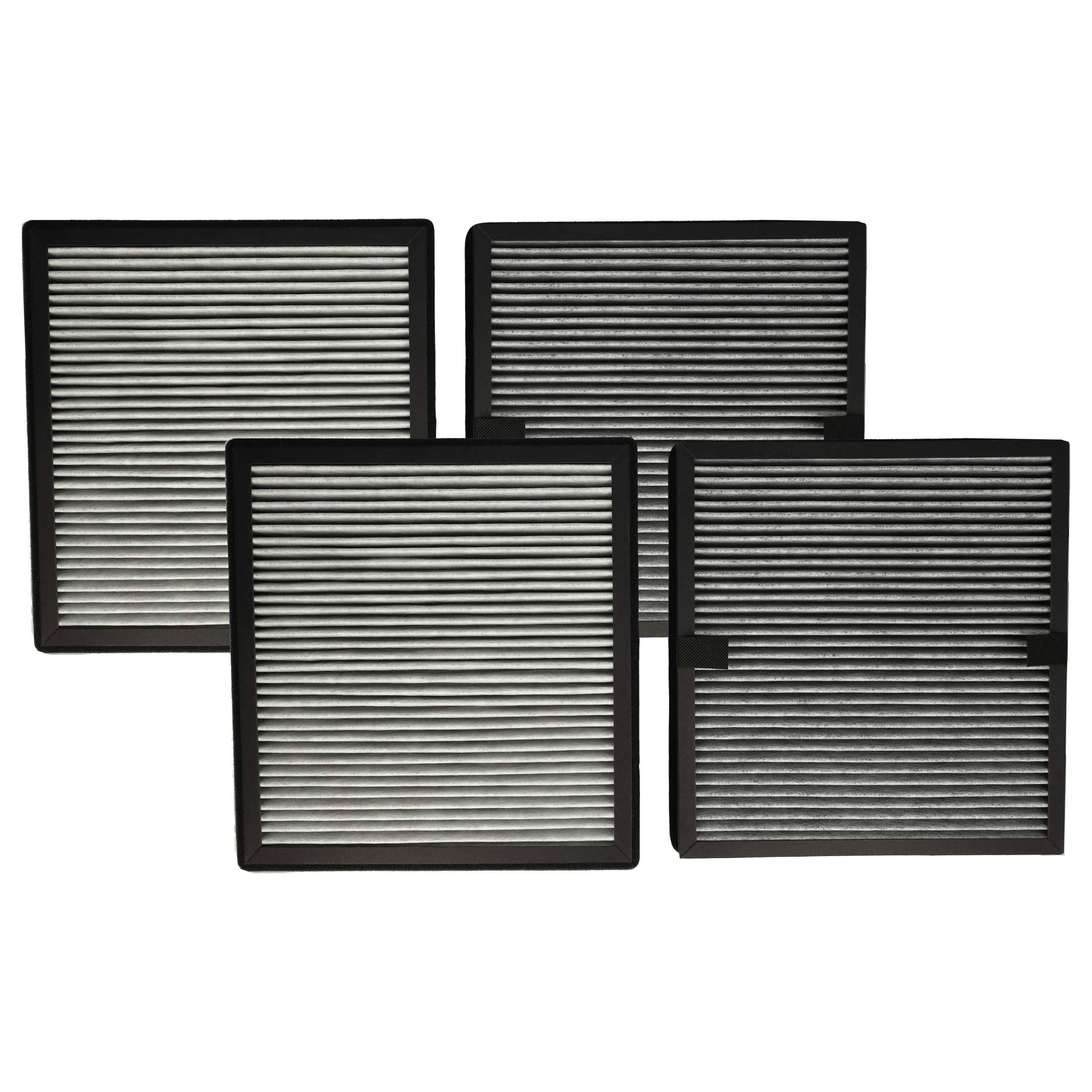 vhbw 4-teiliges Filter-Set kompatibel mit Ideal AP25 Luftreiniger | HEPA-Filter, Aktivkohlefilter-0