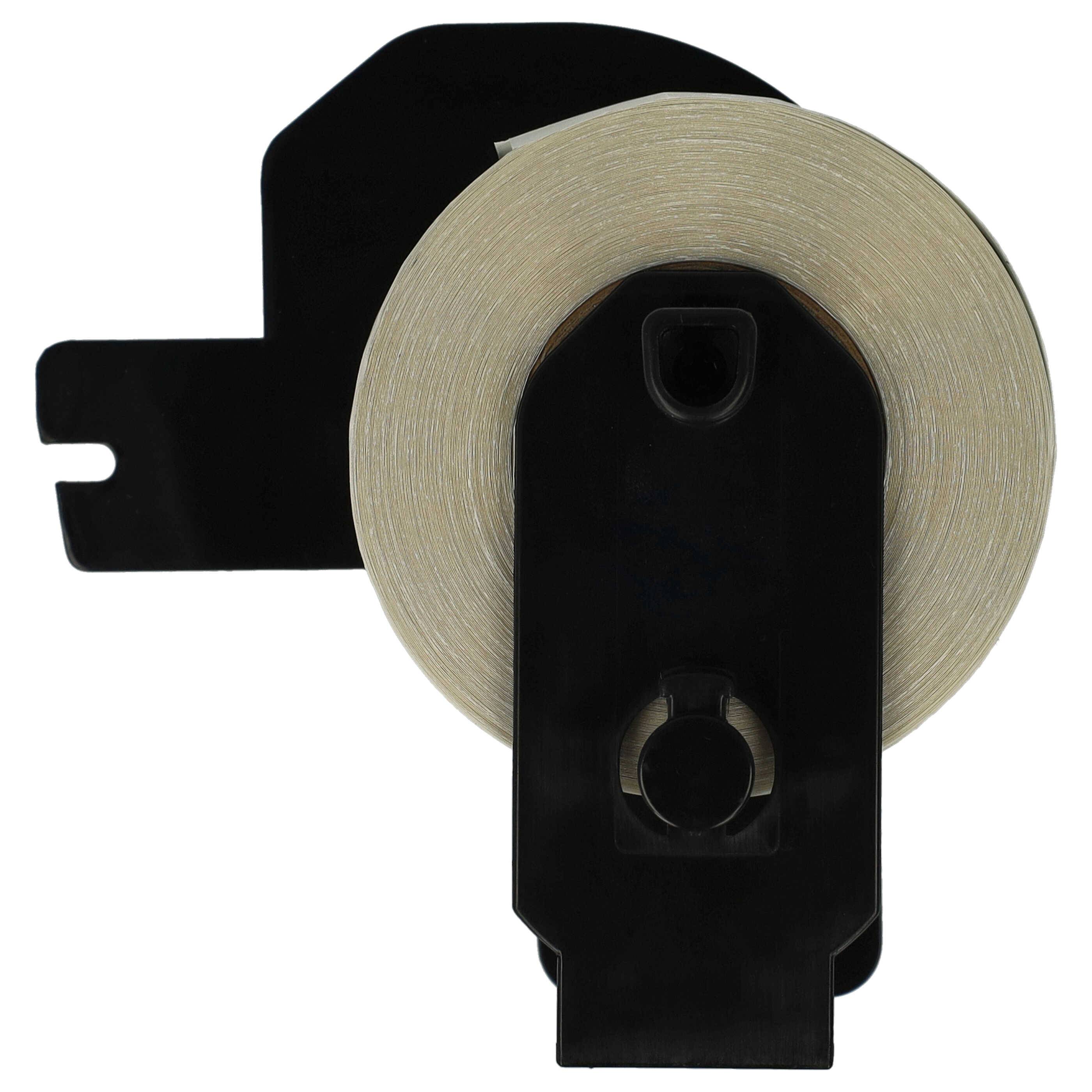 vhbw 2x Etiketten-Rolle mit Halter 29mm x 15,24m (1 Etikette) kompatibel mit Brother PT QL-580N, QL-570, QL650TD-2