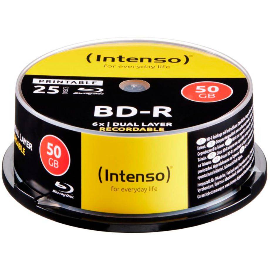 Intenso 25 x BD-R - 50 GB 6x - bedruckbare-0