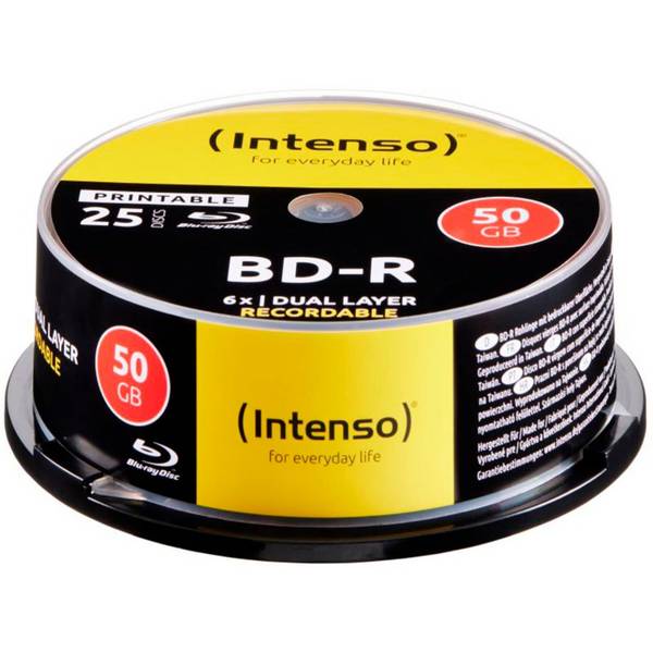 Intenso 25 x BD-R - 50 GB 6x - bedruckbare
