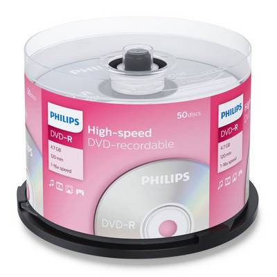 Philips DM4S6B50F - 50 x DVD-R - 4.7 GB (120 Min.)-0