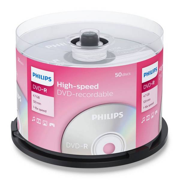 Philips DM4S6B50F - 50 x DVD-R - 4.7 GB (120 Min.)