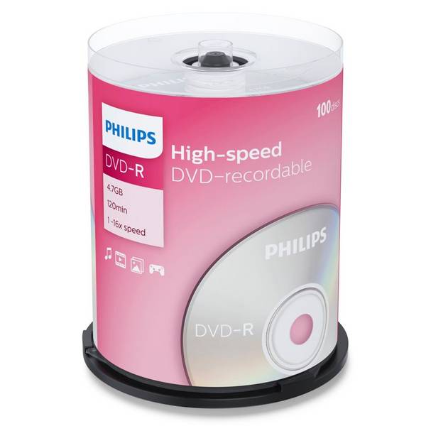 Philips DM4S6B00F - 100 x DVD-R - 4.7 GB (120 Min.)