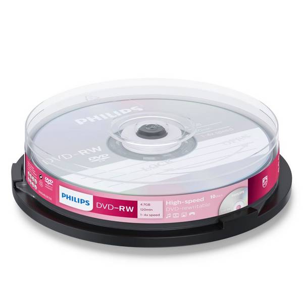 Philips DN4S4B10F - 10 x DVD-RW - 4.7 GB (120 Min.)