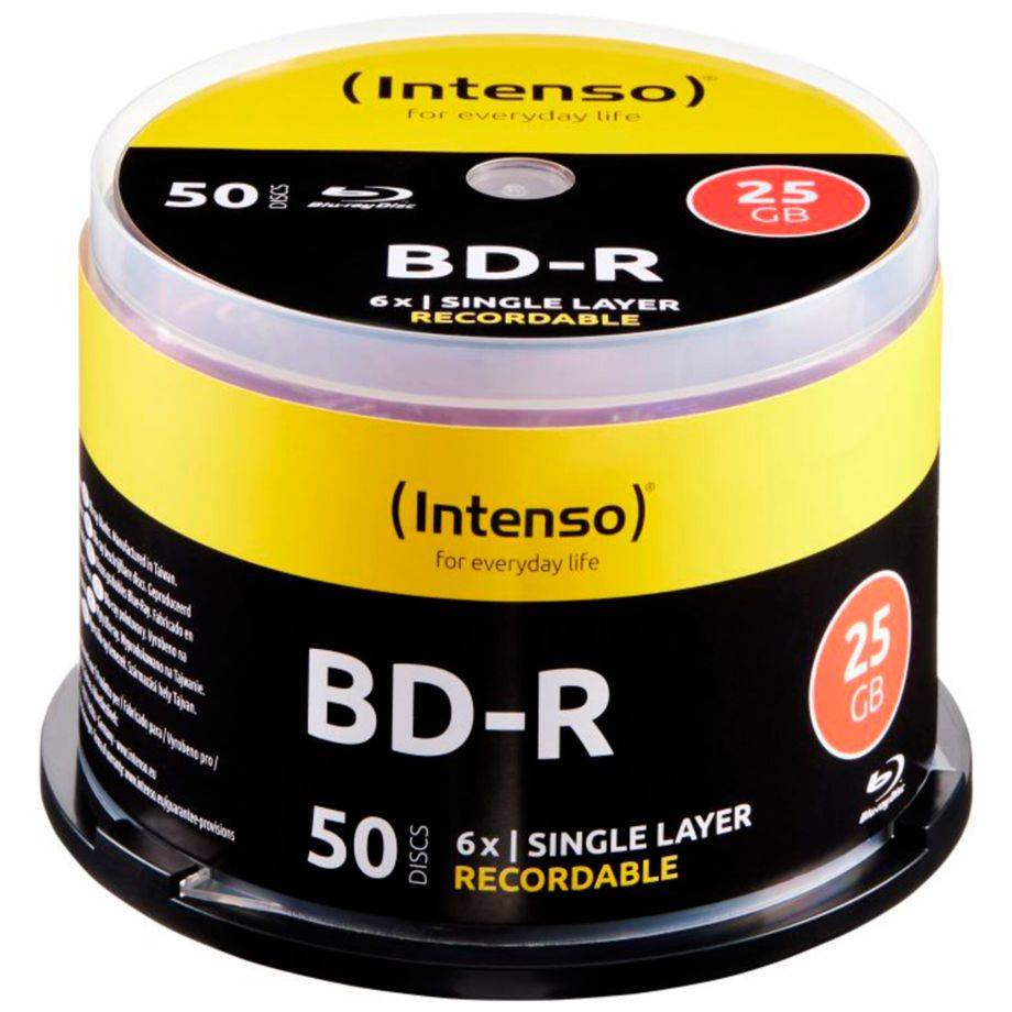 Intenso 5001115, 25 GB, BD-R, Tortenschachtel, 50 Stück(e)-0