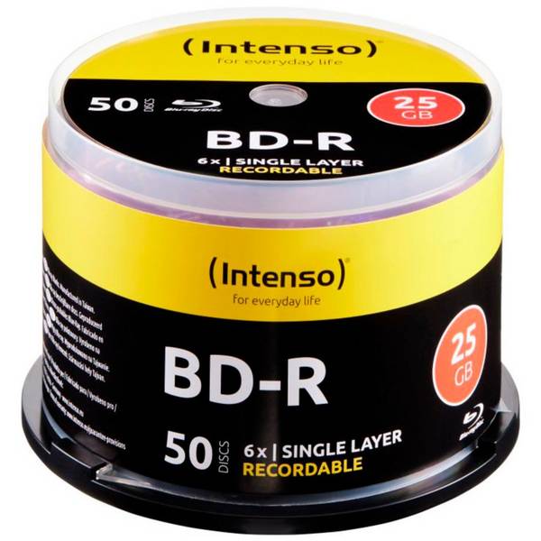 Intenso 5001115, 25 GB, BD-R, Tortenschachtel, 50 Stück(e)
