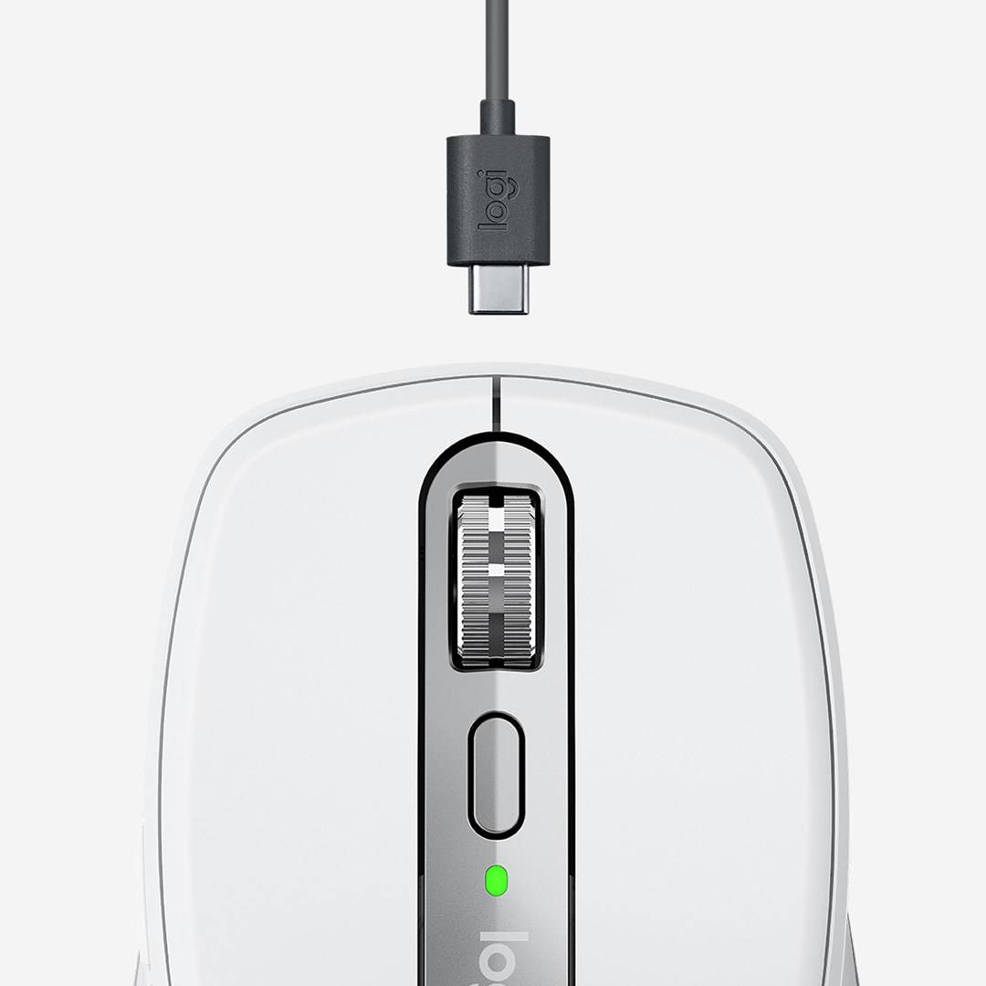 Logitech MX Anywhere 3 Mac Maus Bluetooth® Laser Hellgrau 6 Tasten 1000 dpi Wiederaufladbar-4