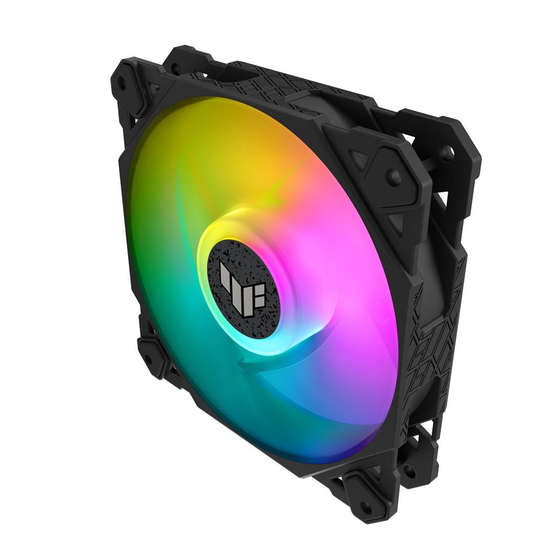 TUF Gaming TF120 ARGB - Gehäuselüfter - 120 mm - Schwarz (Packung mit 3)-12