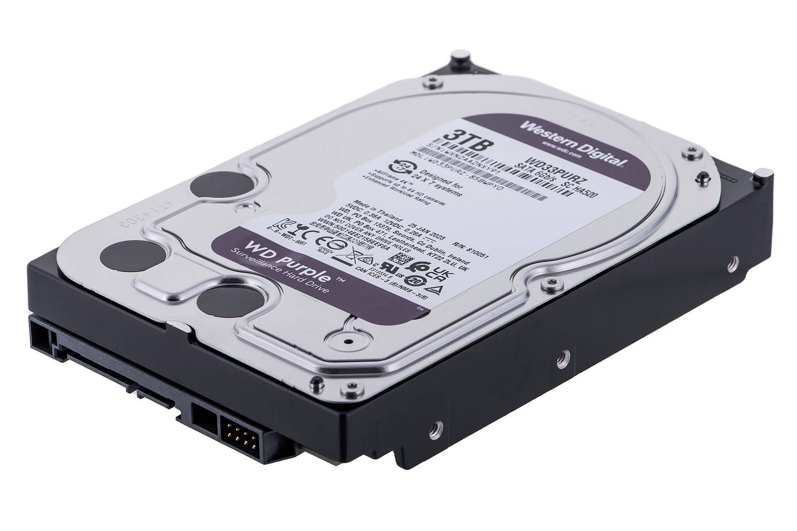 WD Purple WD33PURZ - Festplatte - 3 TB - Überwachung - intern - 3.5" (8.9 cm)-2