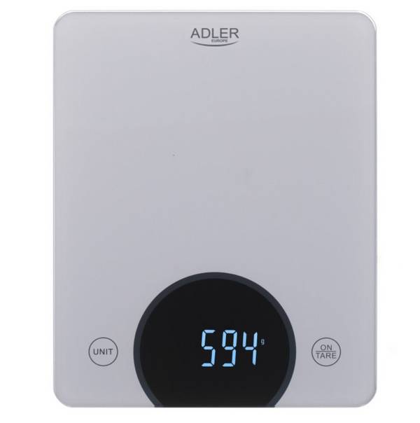 Adler AD 3173s Silver Kitchen Scale