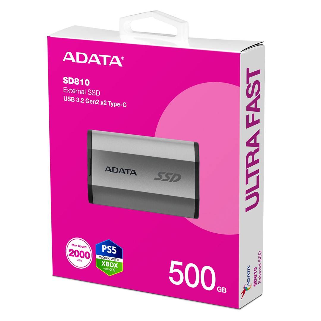 ADATA SD810 - SSD - 500 GB - extern (tragbar) - USB 3.2 Gen 2 (USB-C Steckverbinder)-4