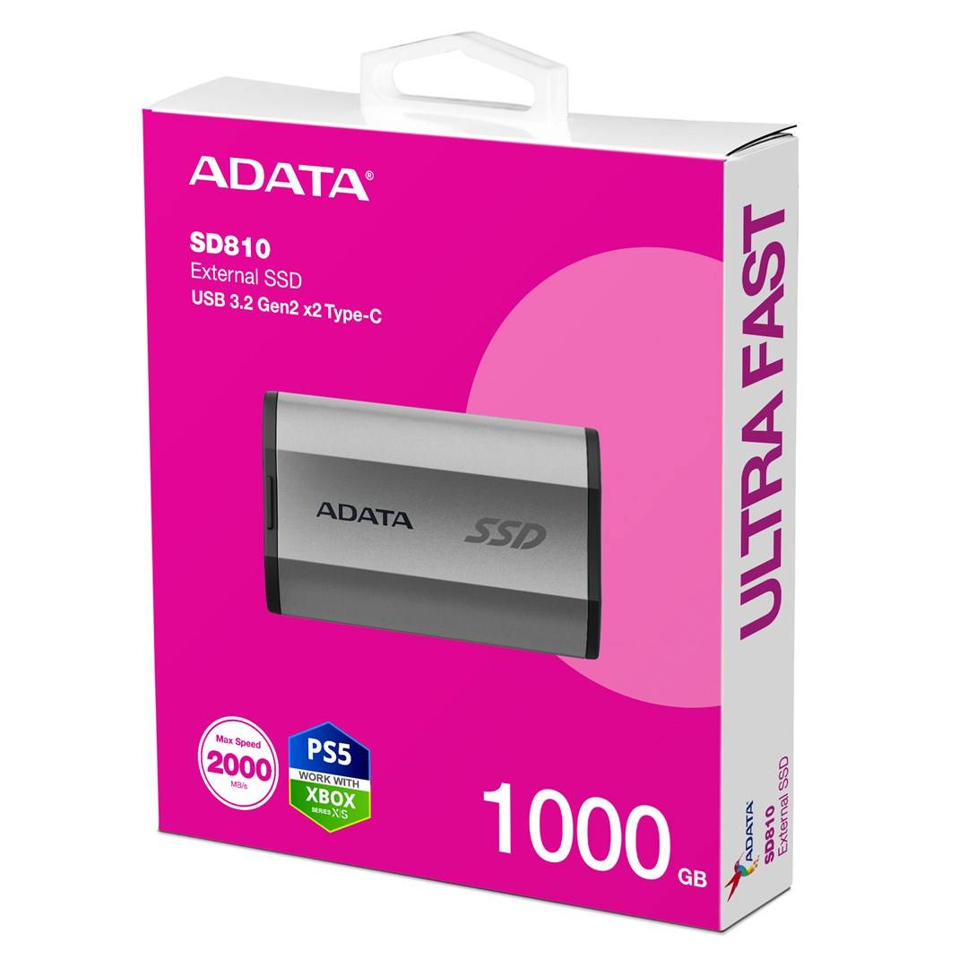 ADATA SD810 - SSD - 1 TB - extern (tragbar) - USB 3.2 Gen 2 (USB-C Steckverbinder)-4