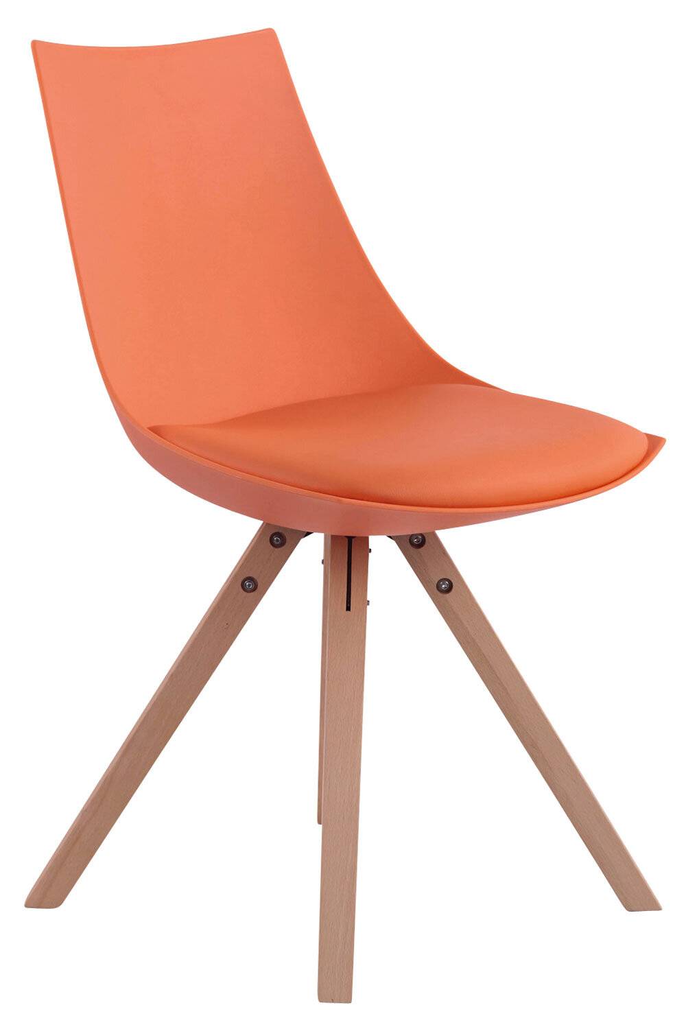 Stuhl Albi Kunstleder Natura Square orange-0