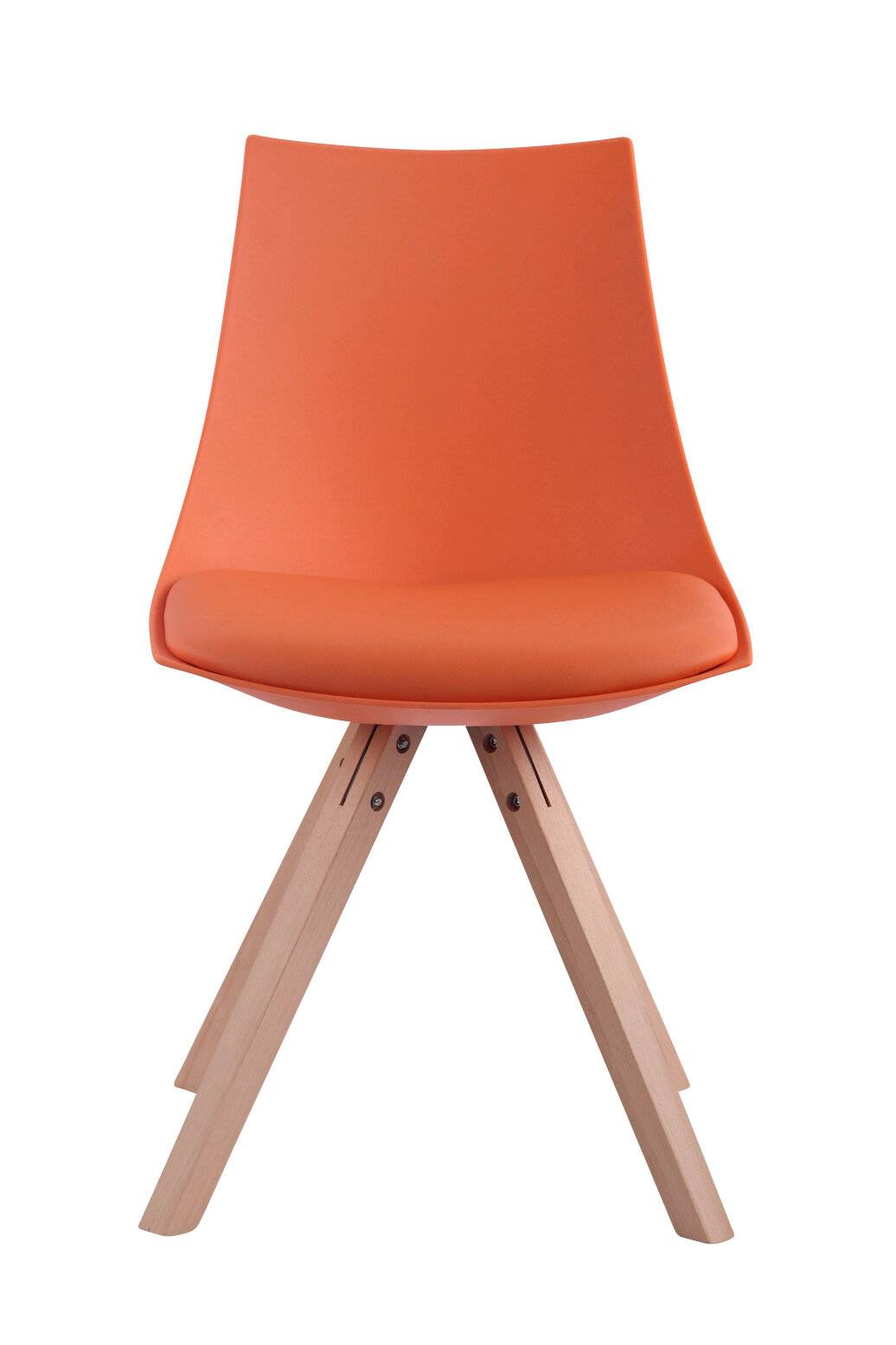 Stuhl Albi Kunstleder Natura Square orange-1