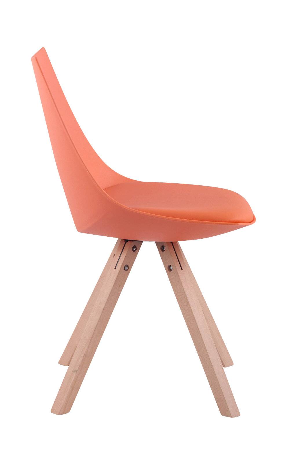 Stuhl Albi Kunstleder Natura Square orange-2