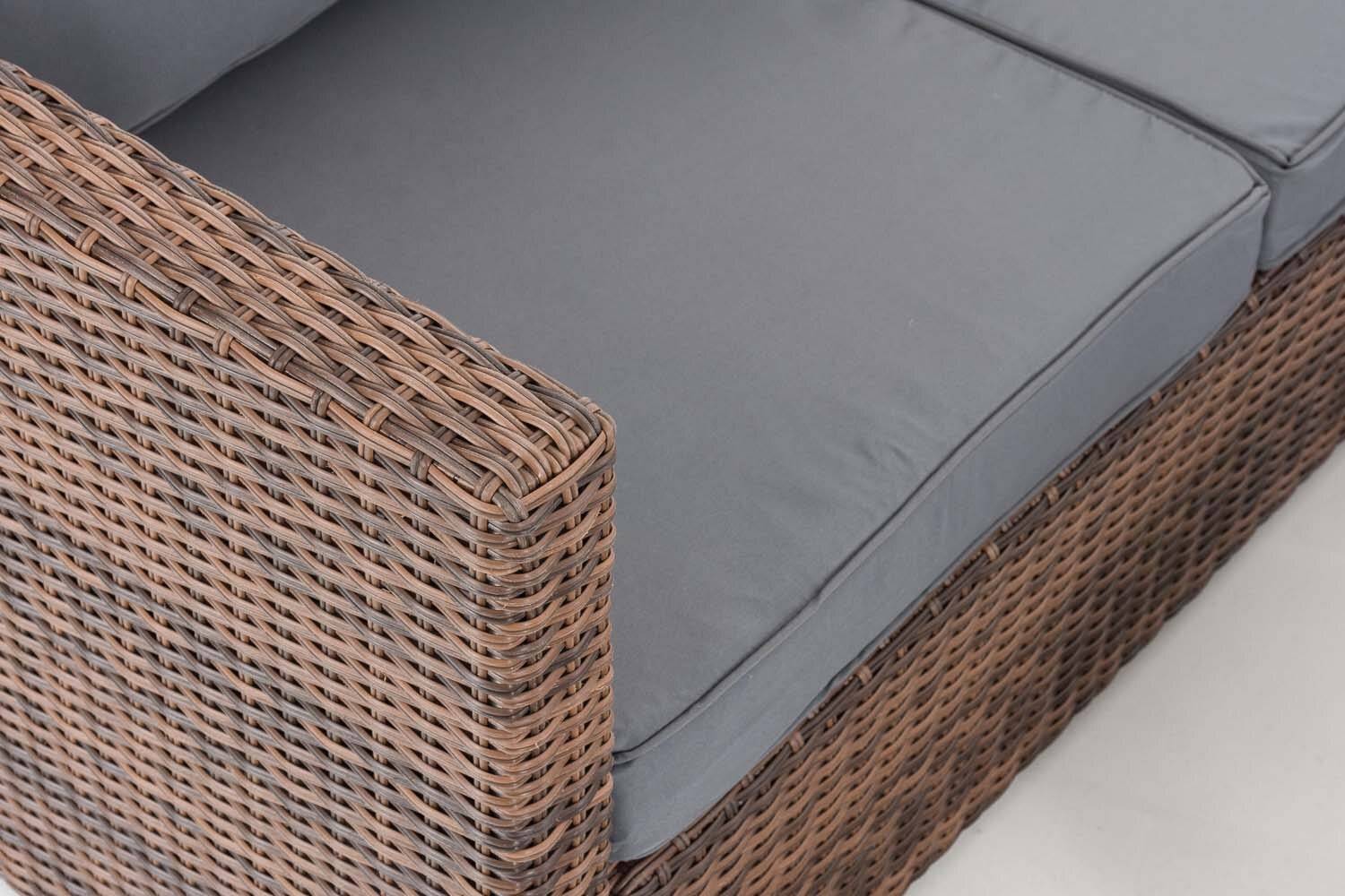 Ecksofa-Garnitur Liberi 5mm Eisengrau braun-meliert-3