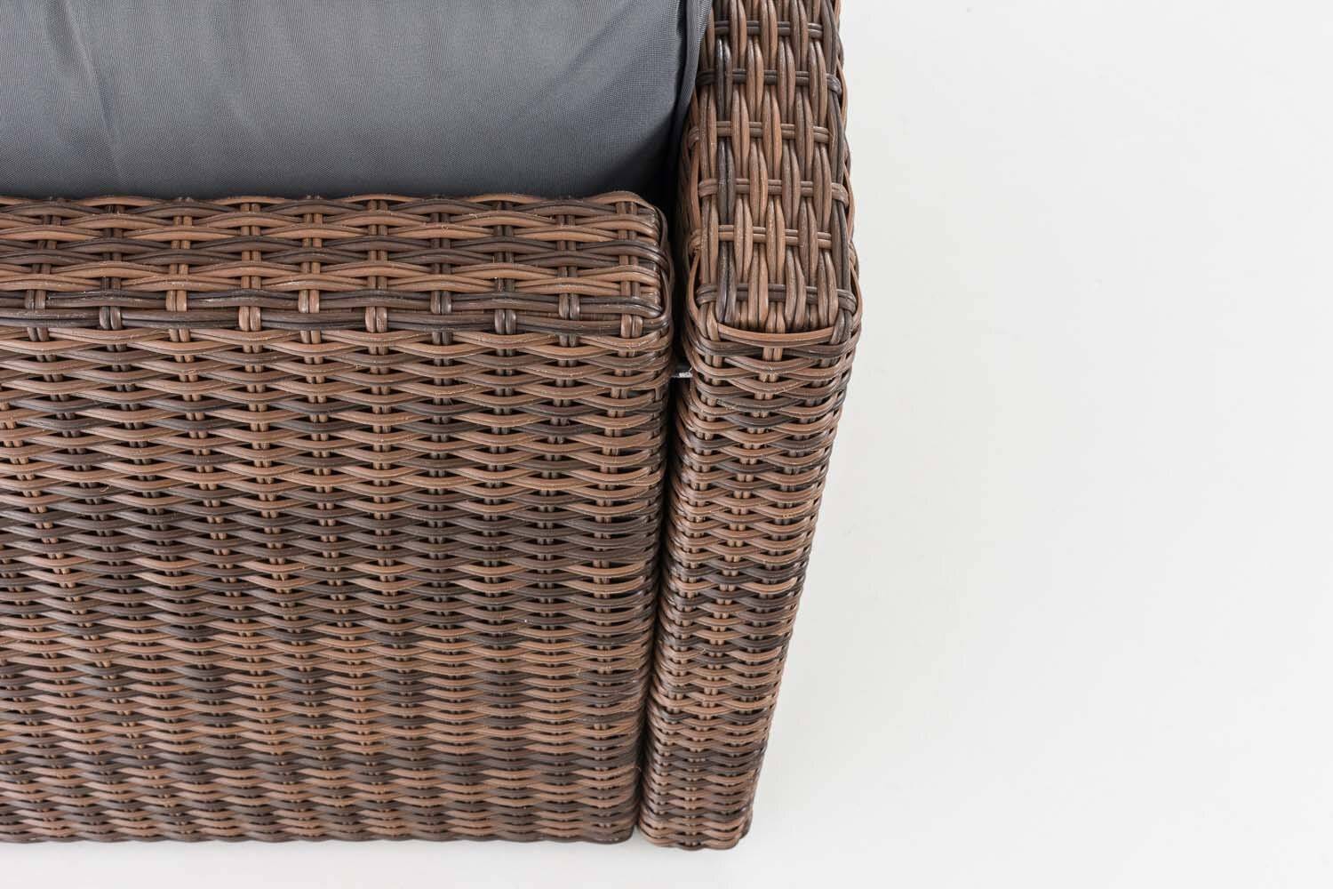 Ecksofa-Garnitur Liberi 5mm Eisengrau braun-meliert-4