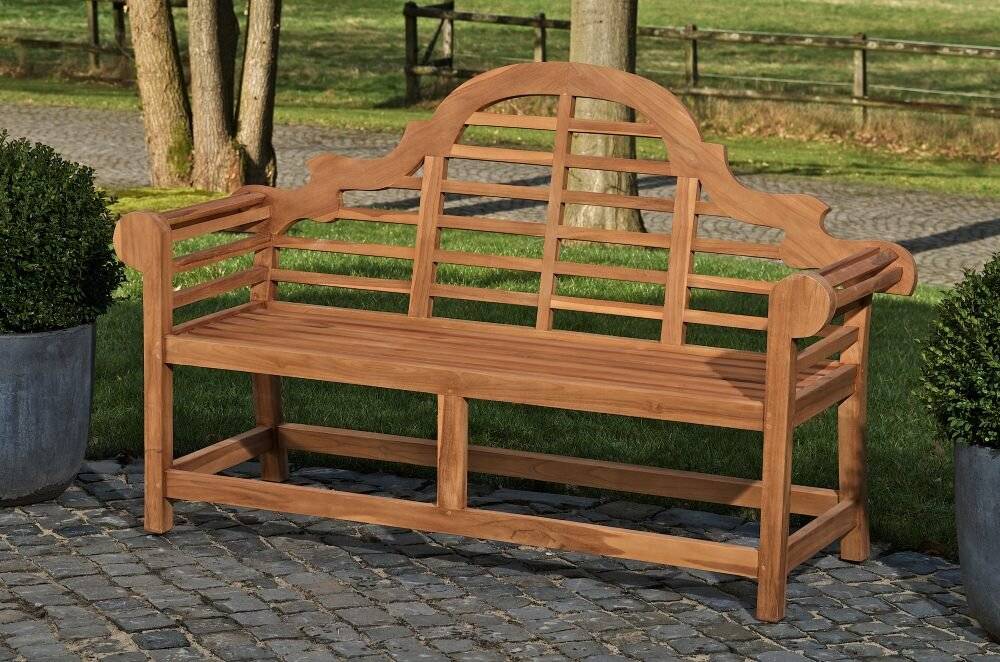 Teakbank Marlboro V2 200 cm teak-5