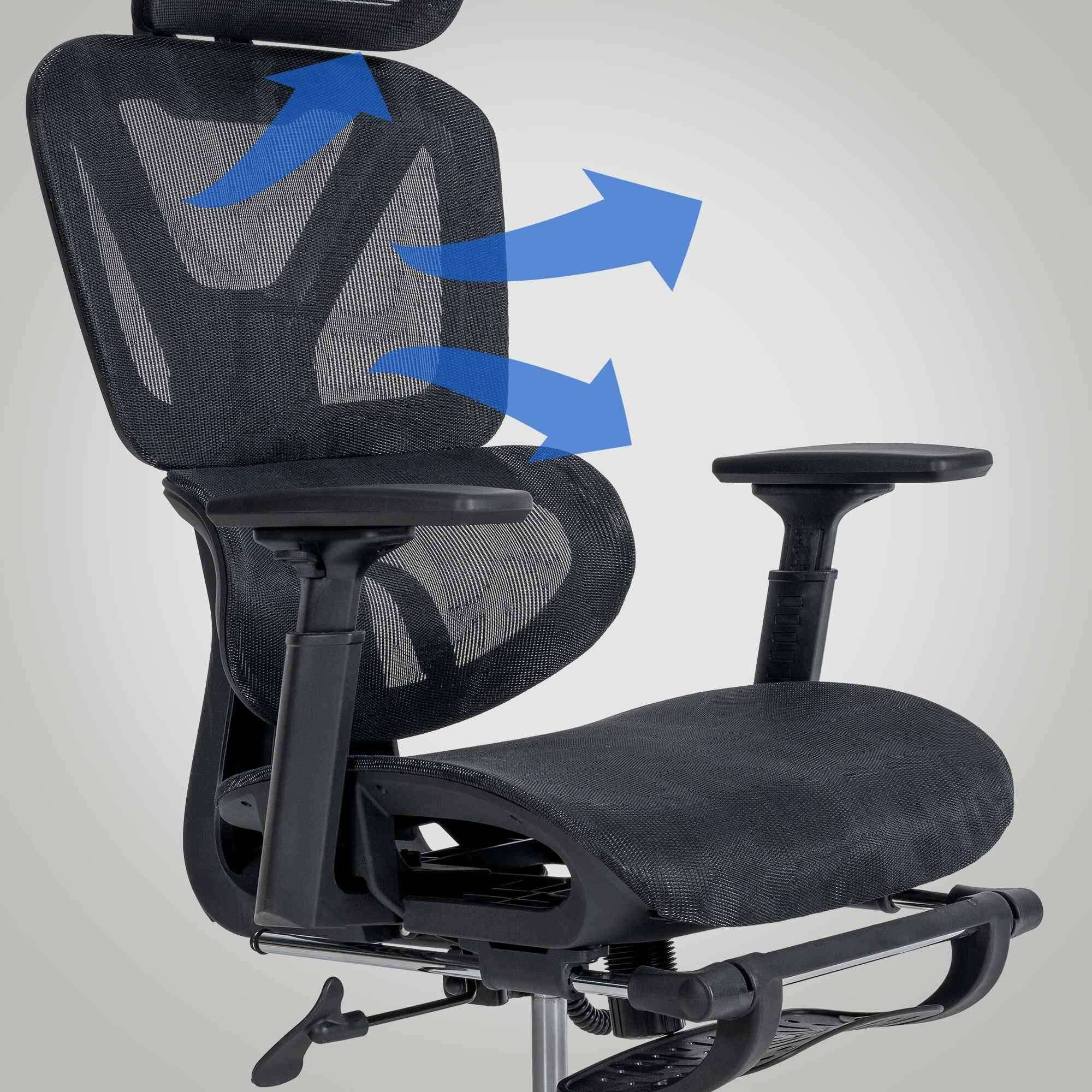 Bürostuhl Grover schwarz-2