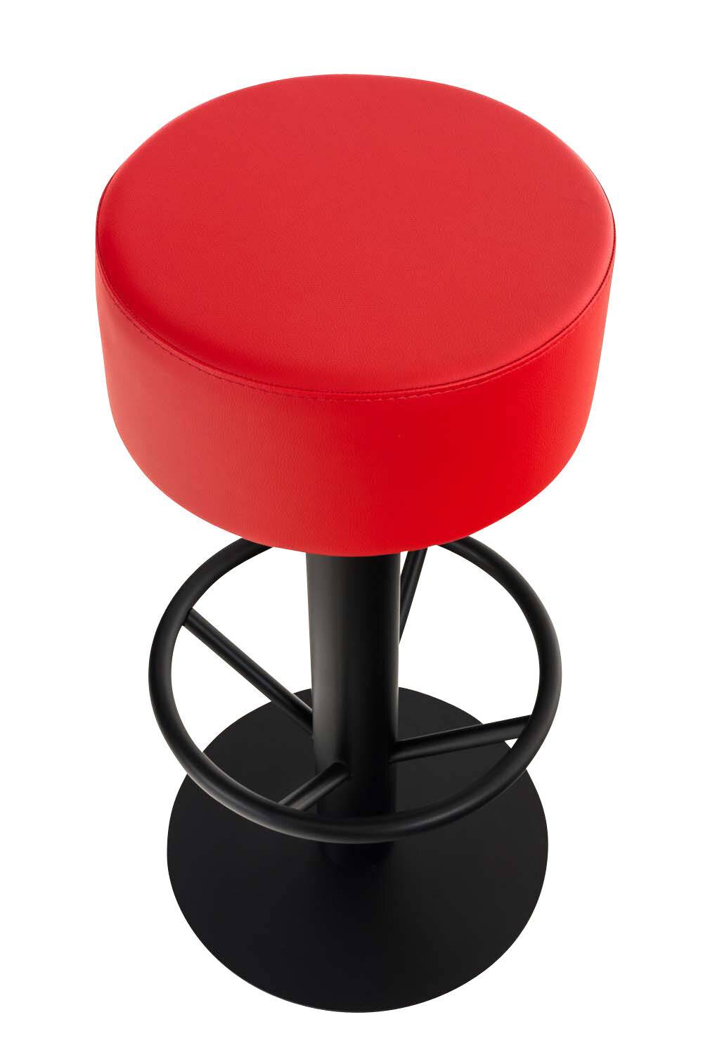 2er Set Barhocker Pisa V2 B76 Kunstleder rot-1