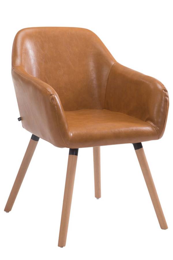 Besucherstuhl Achat V2 Natura hellbraun