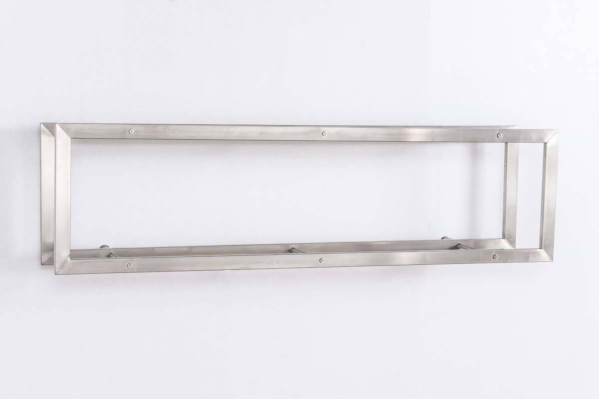 Kaminholzständer Keri Wand 25x40x100 cm edelstahl-3