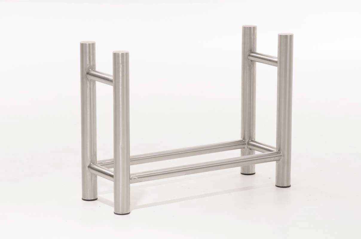 Kaminholzständer Medya 30x100x80 edelstahl-4