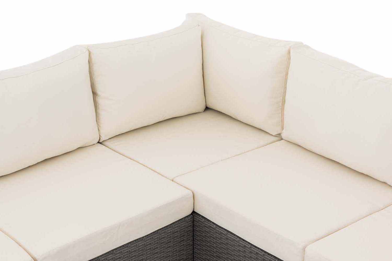 Ecksofa-Garnitur Liberi Cremeweiß grau-3