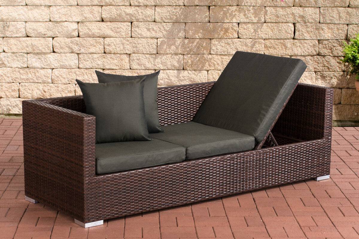Lounge-Sofa Solano Anthrazit braun-meliert-0