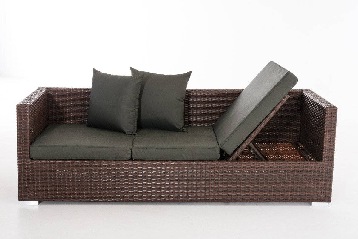 Lounge-Sofa Solano Anthrazit braun-meliert-1