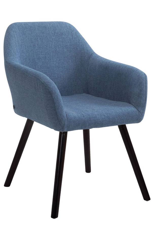 Besucherstuhl Achat V2 Stoff Coffee blau