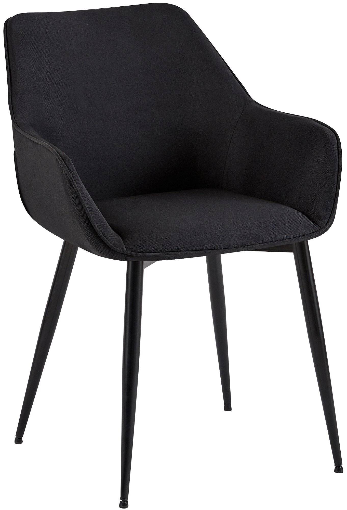 Esszimmerstuhl Vessa Stoff schwarz-0