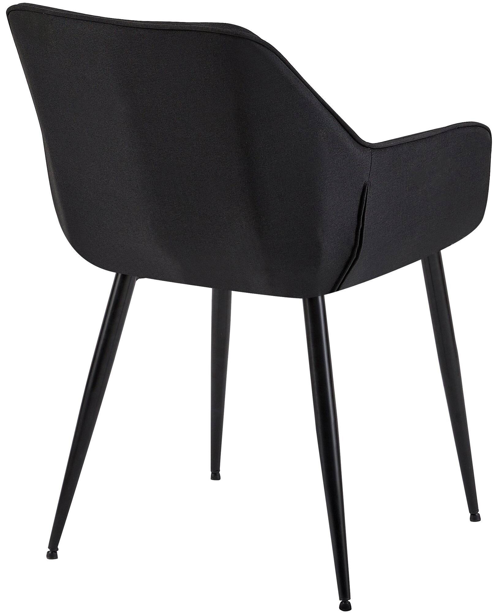 Esszimmerstuhl Vessa Stoff schwarz-4