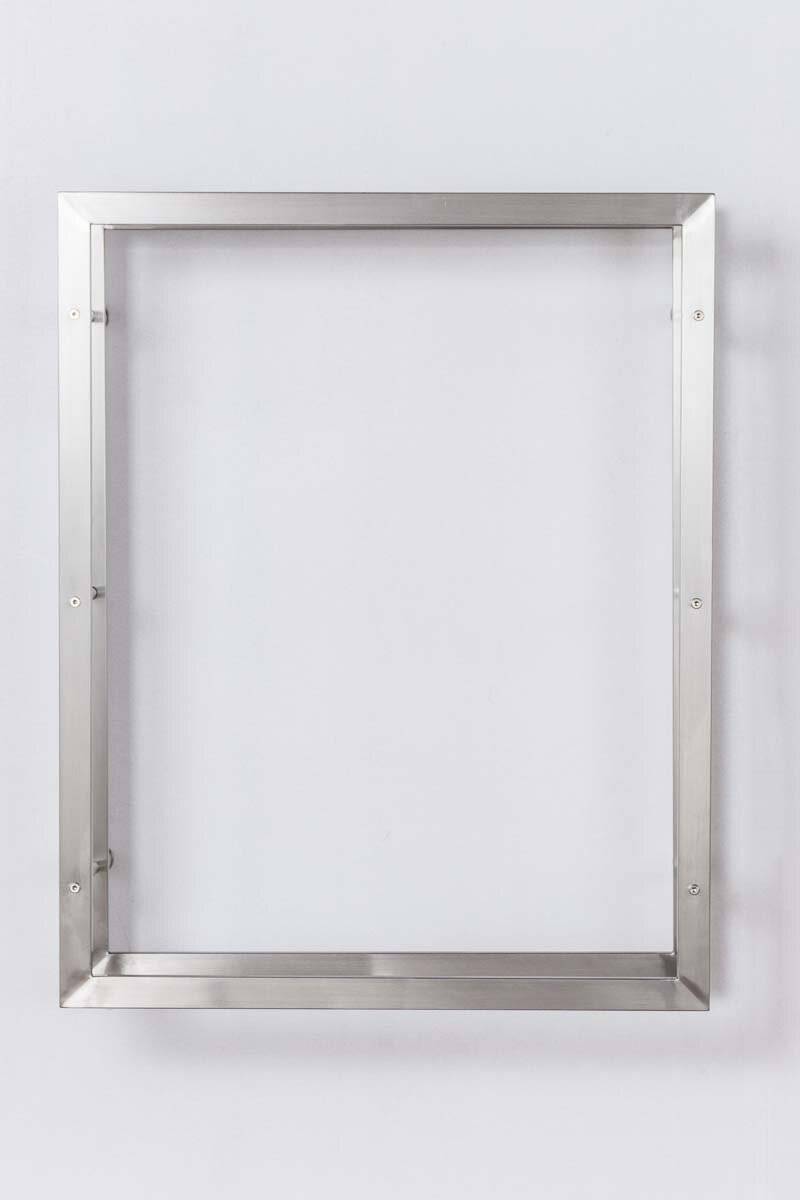 Kaminholzständer Keri Wand 25x80x100 cm edelstahl-1