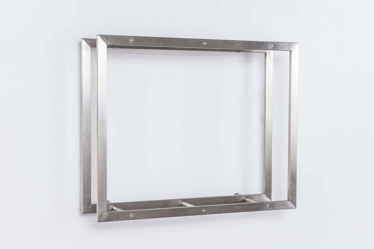Kaminholzständer Keri Wand 25x80x100 cm edelstahl-3