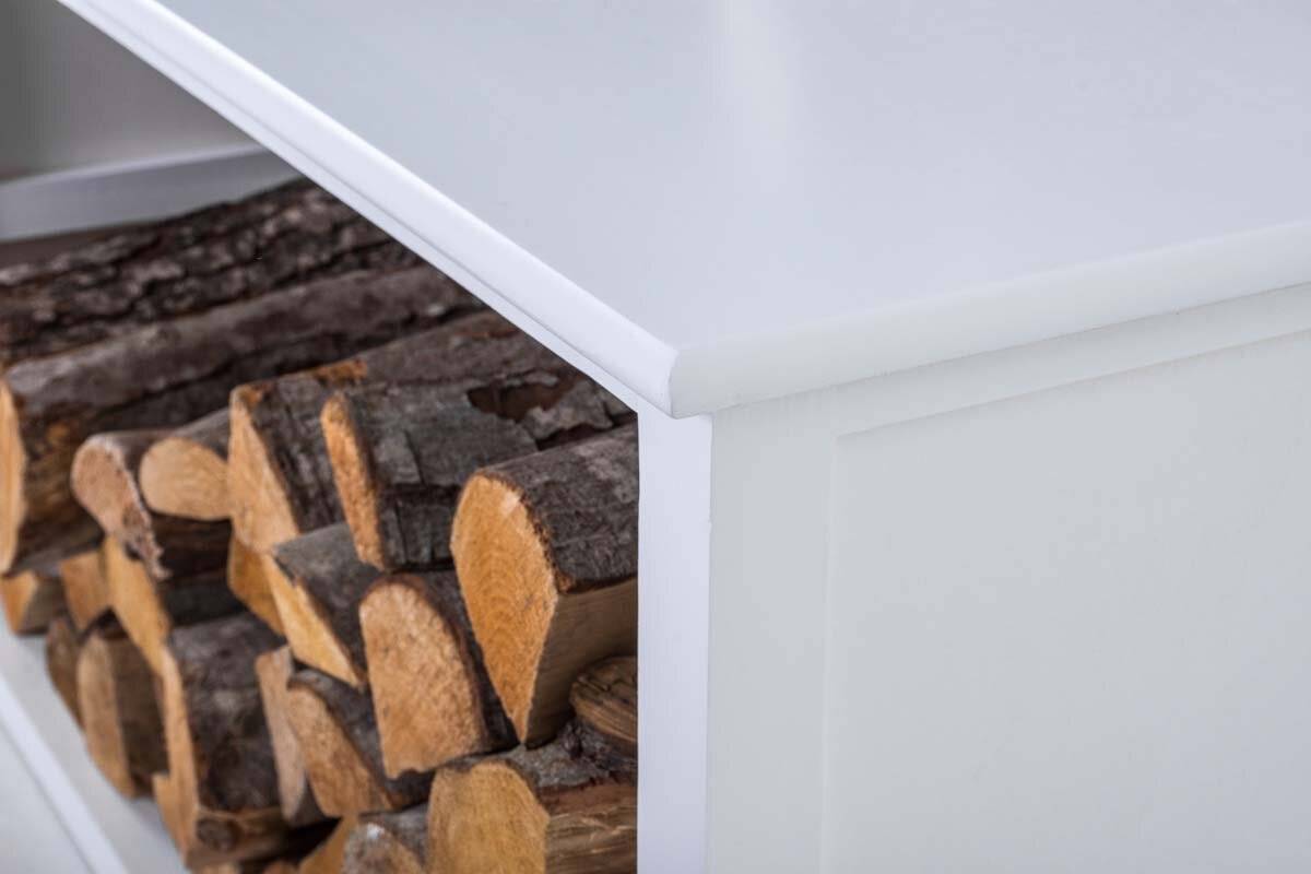 Kaminholzständer Nyborg weiß-3
