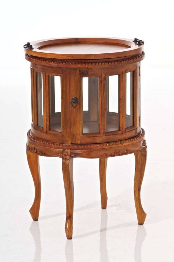 Teetisch rund rustic