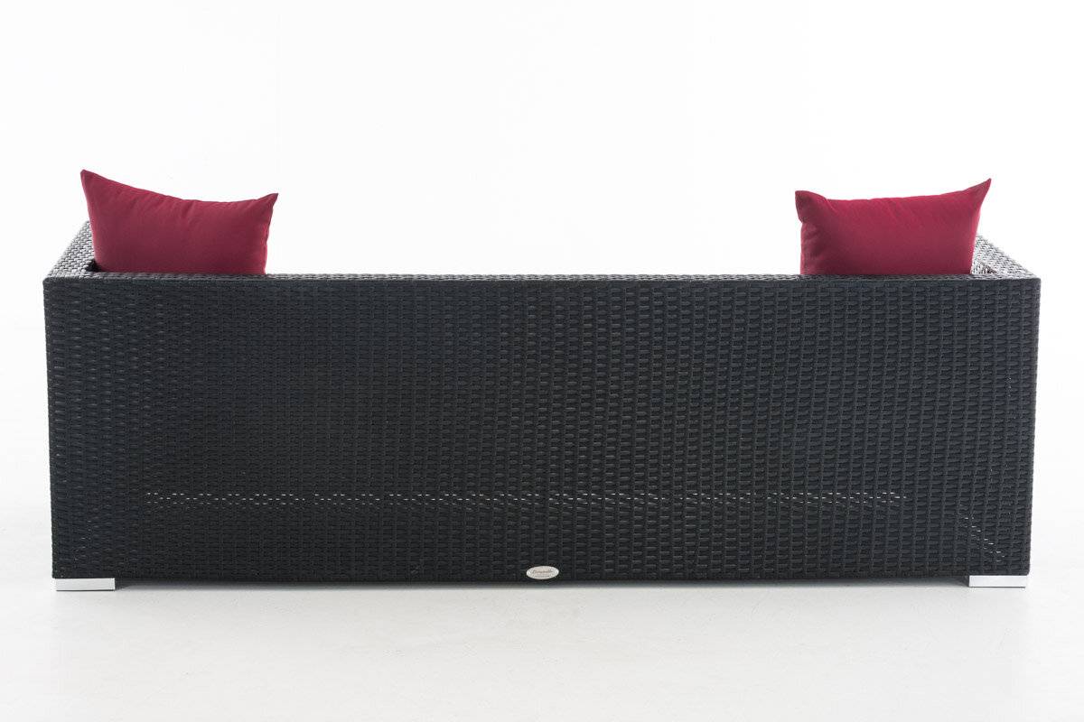Lounge-Sofa Solano Rubinrot schwarz-3
