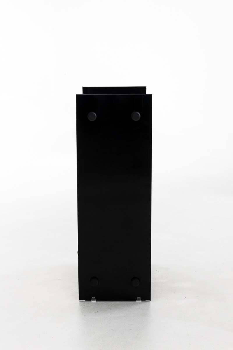 Kaminholzständer Dacio Schwarzglas 35x80x125 schwarz-2
