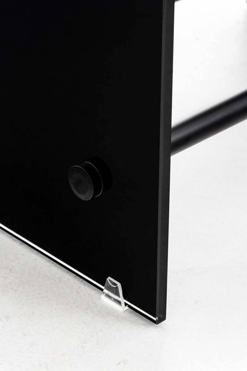 Kaminholzständer Dacio Schwarzglas 35x80x125 schwarz-3
