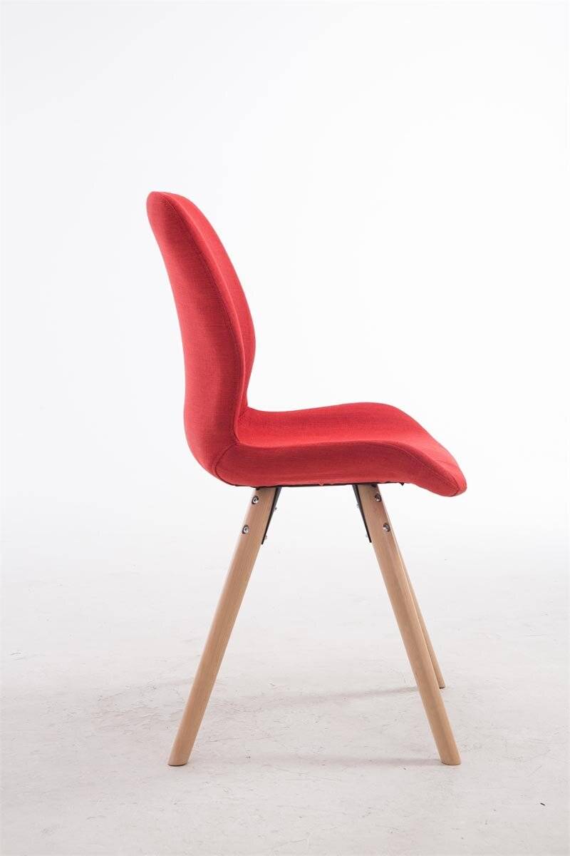 Besucherstuhl Perth Stoff Natura Rund rot-2