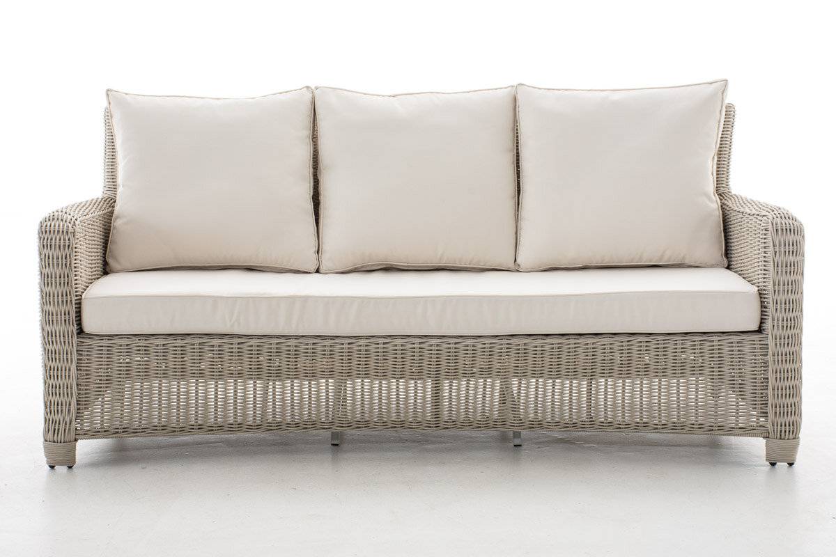 3er Sofa San Fernando Cremeweiß perlweiß-1