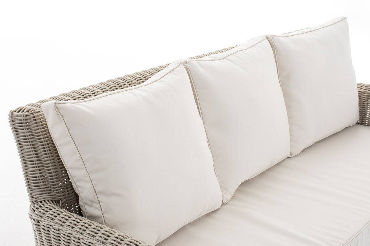 3er Sofa San Fernando Cremeweiß perlweiß-2