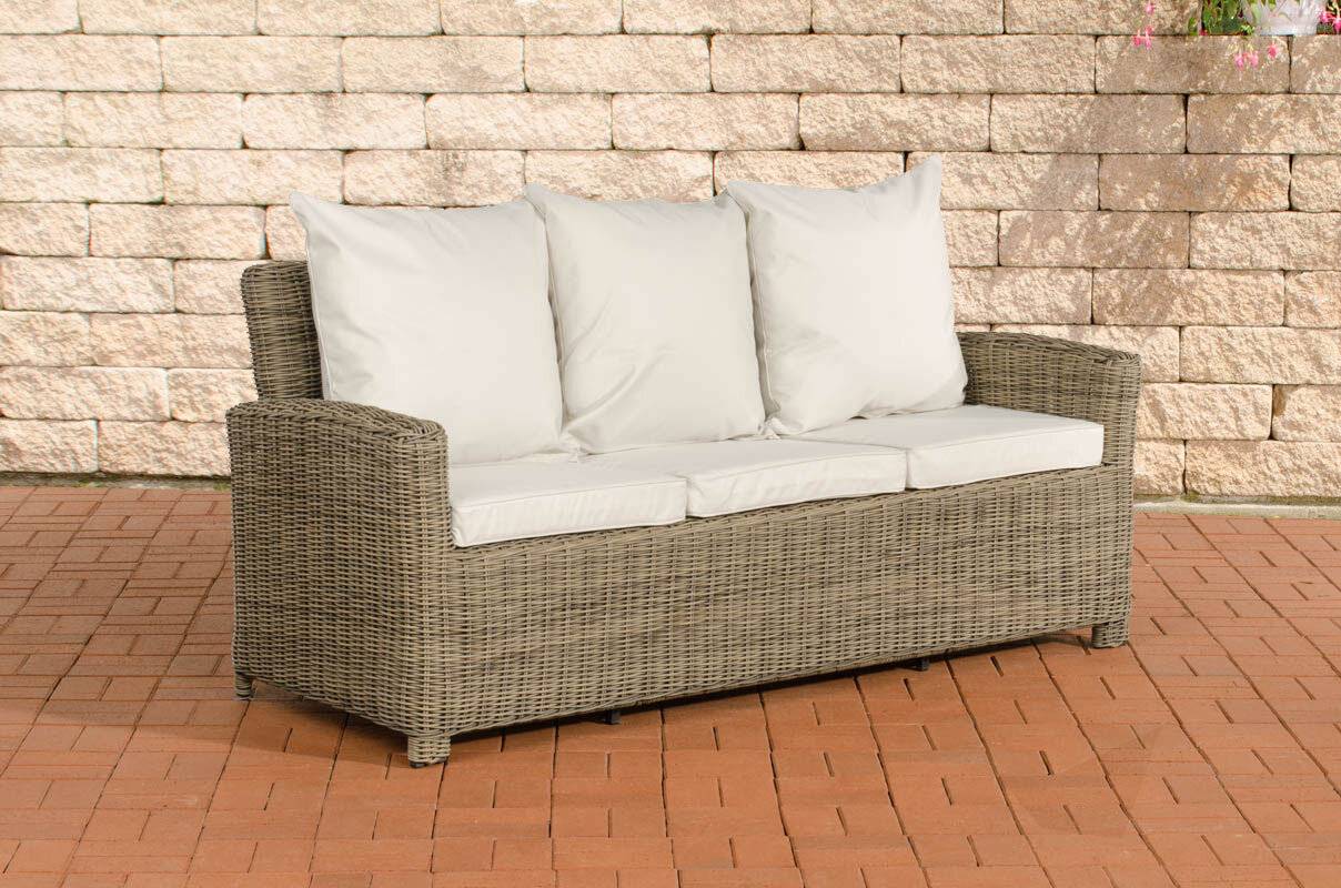 Sofa 3er Fisolo Cremeweiss 5mm natura-0