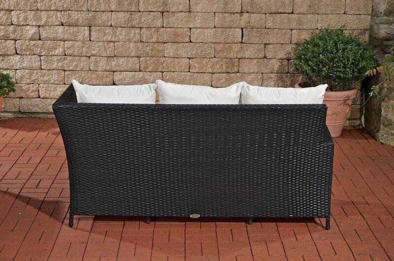 3er Sofa Bermeo Cremeweiss schwarz-2