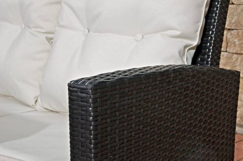 3er Sofa Bermeo Cremeweiss schwarz-3