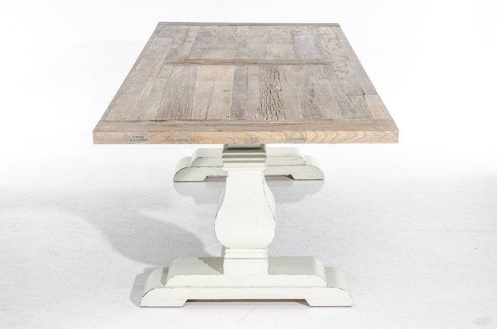 Esstisch Severus 220x100x78 weiß antik weiß-2