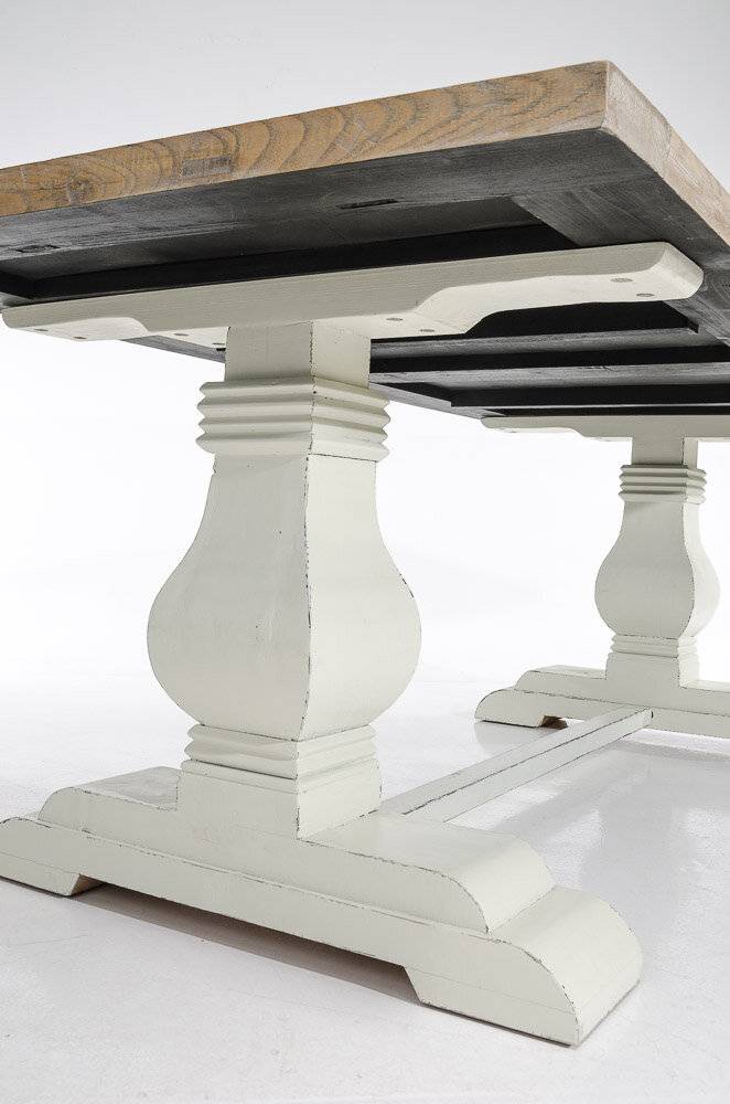 Esstisch Severus 220x100x78 weiß antik weiß-4