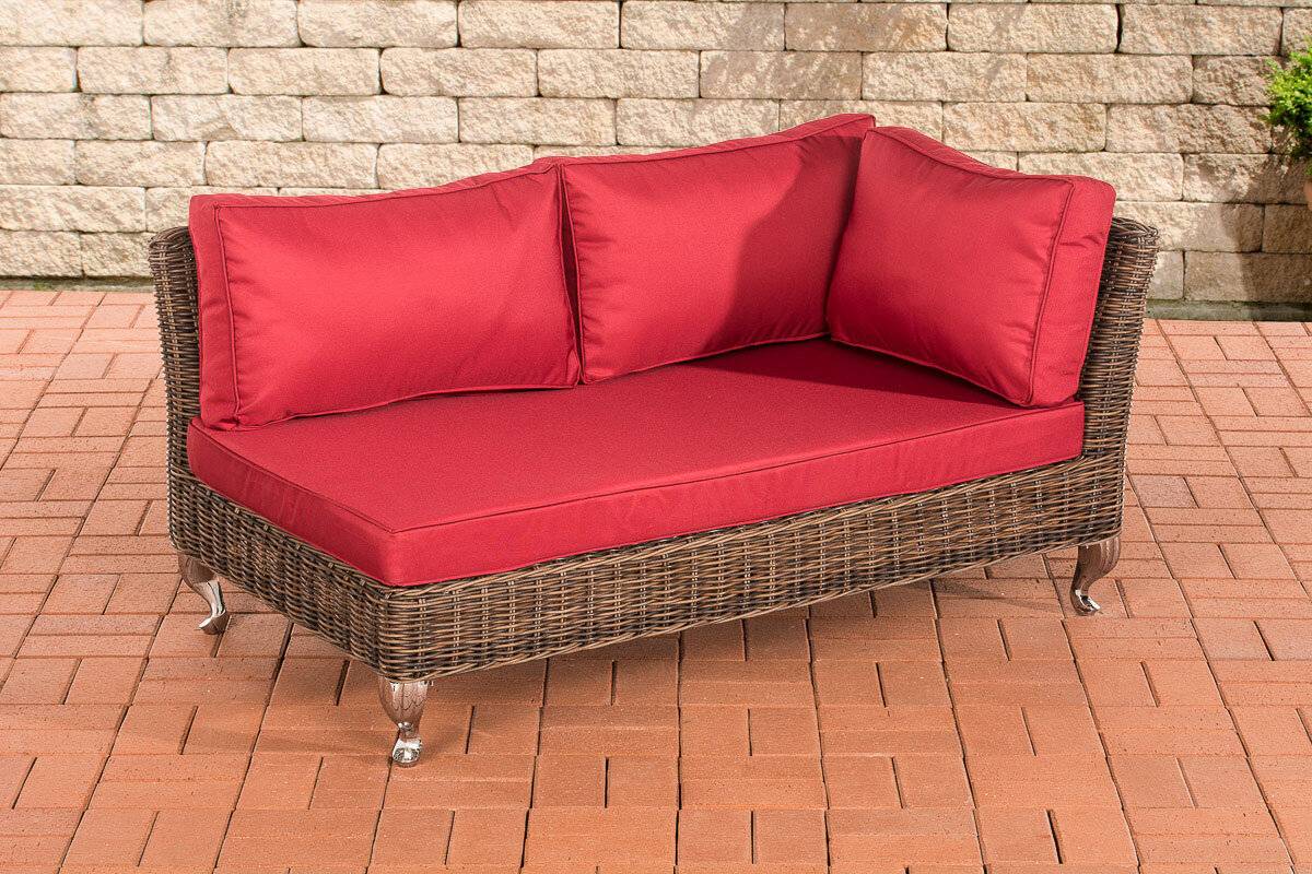 Ecksofa Moss Rubinrot braun-meliert-0