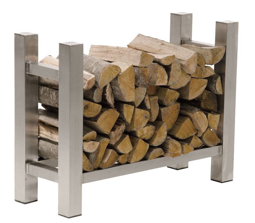 Kaminholzständer Medya eckig 30x80x80 edelstahl-0